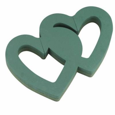 OASIS FOAM FRAMES Двойное открытое сердце с 10 присосками