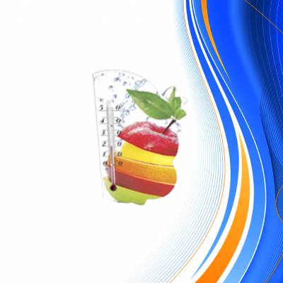 Термометр картонный Фрукты (фруктовый микс)