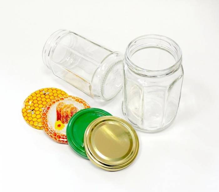 Банка восьмигранная Авокадо объемом 280 мл