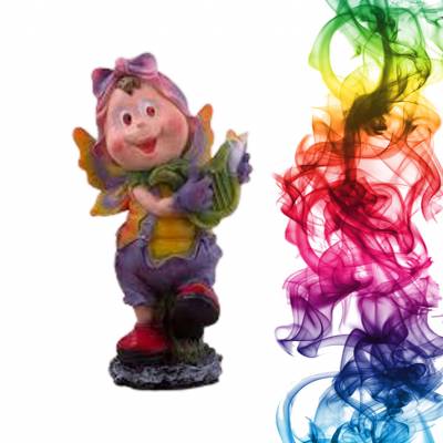 Садовая фигура купить Мотылек с арфой высота 64 см крыжовник