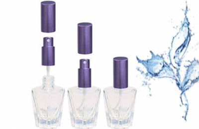 Бутылочка стеклянная 8 мл "Гера фиолетовая" с распылителем