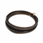 Купити Купити Flat Embossed Aluminium Wire  из алюминия, анодированная  100 гр, 8 м x 1 мм  шоколадная   в Україні в Україні