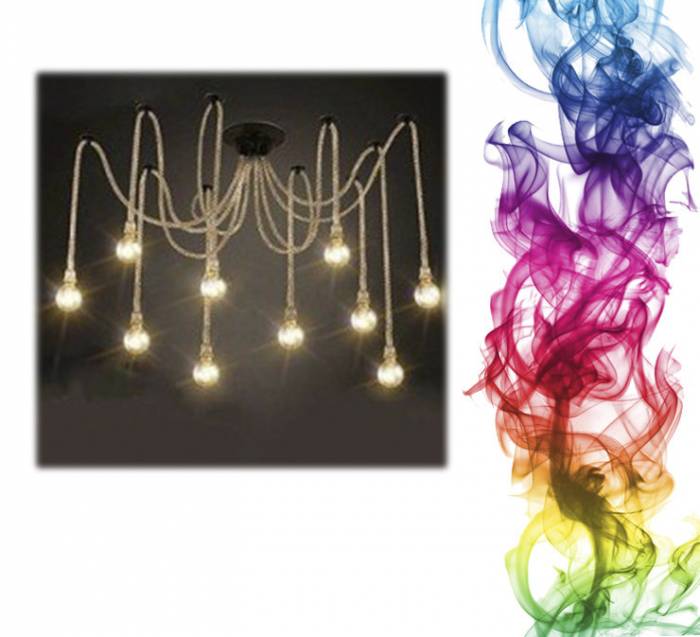 Купити Купити Купить Люстра Industrial Edison Chandelier Rope Листерии в Україні в Україні
