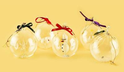 Елочные игрушки (комплект из 4-х шт.)