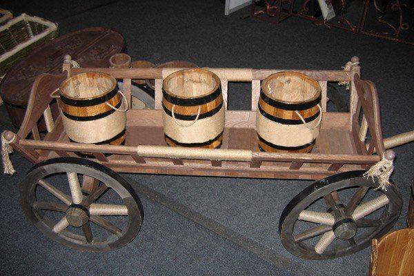 Ведро-бочка деревянная от производителя Декарт