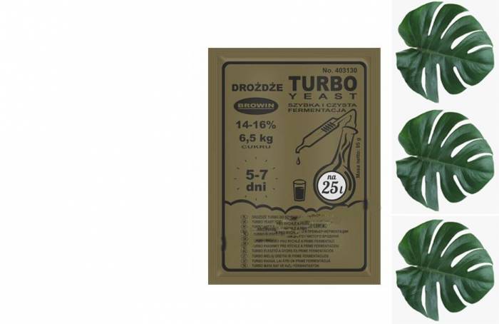 Спиртовые дрожжи Turbo 87 грамм Гужно