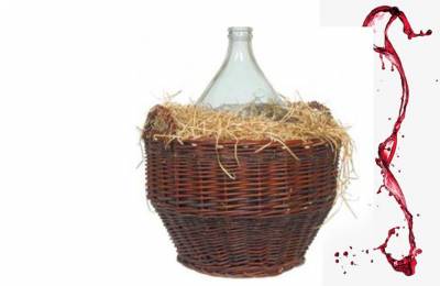 Баллон в плетеной корзине 10л Горжет