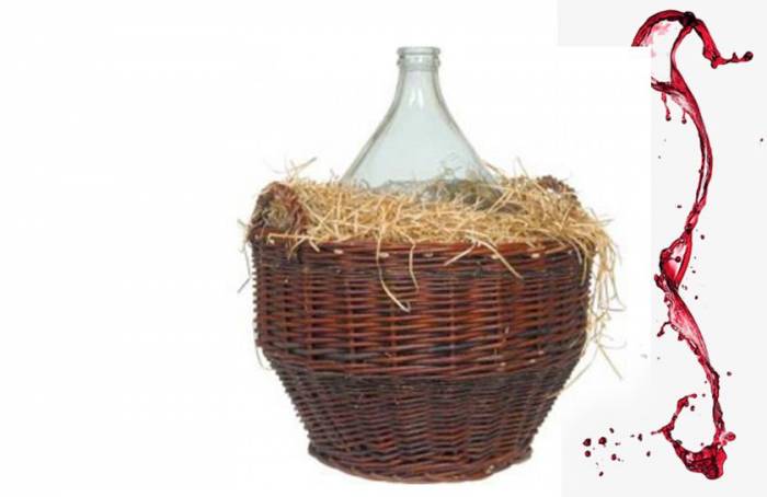 Баллон в плетеной корзине 10л Горжет