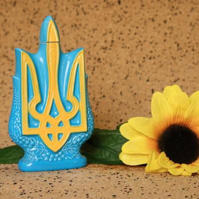 Керамическая бутылка &quot;Трезуб&quot; 0,25 л