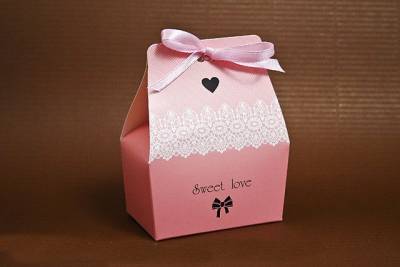 Коробочка для сладостей Пенелопа розовая