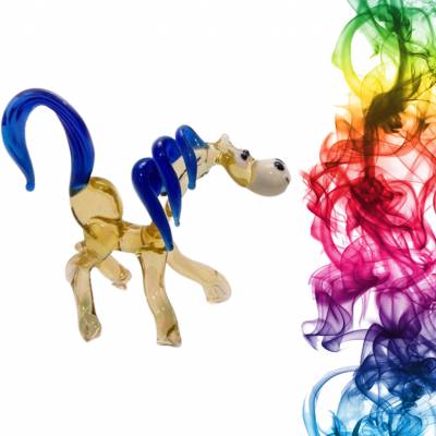 Фигурка из стекла Конь Валь