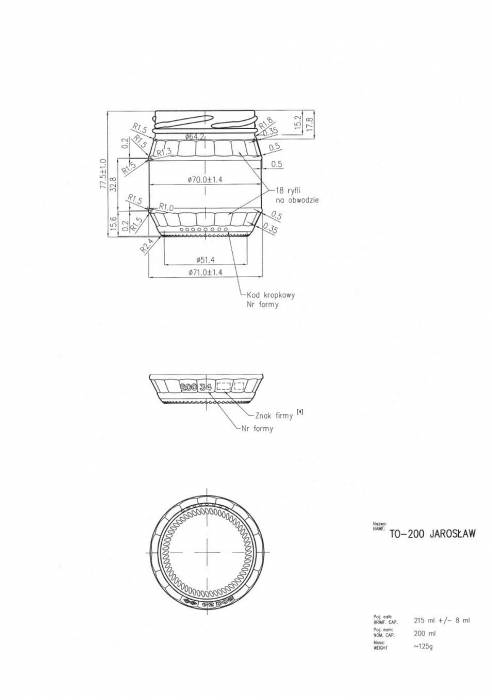 Банка Твист-Офф JAROSLAW 0,200 литра Атимойя