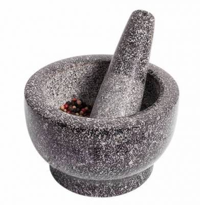 Гранитная кухонная ступка с пестиком Белява