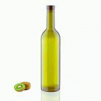 Стеклянная бутылка для вина Азиак 750 мл оливкового цвета