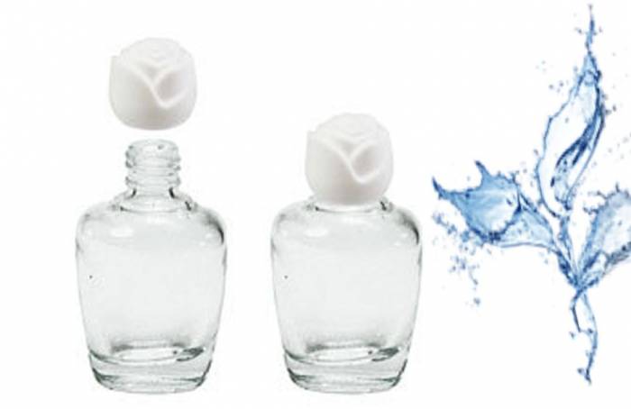 Бутылочка стеклянная "Роза Гестии" 12 мл с закручивающимся колпачком