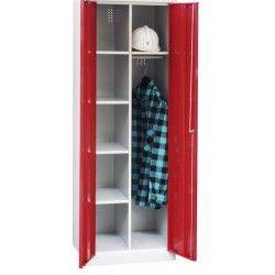 Хозяйственный металлический шкаф с жердью для одежды Ситком