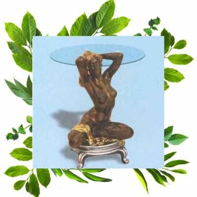 Журнальный столик купить Ева высота 61 см стекло 60 см ом облепиха