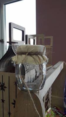 Купить банка стеклянная бочковидная необычная 220 мл 