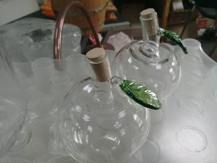 Купить банка стеклянная бочковидная необычная 220 мл 