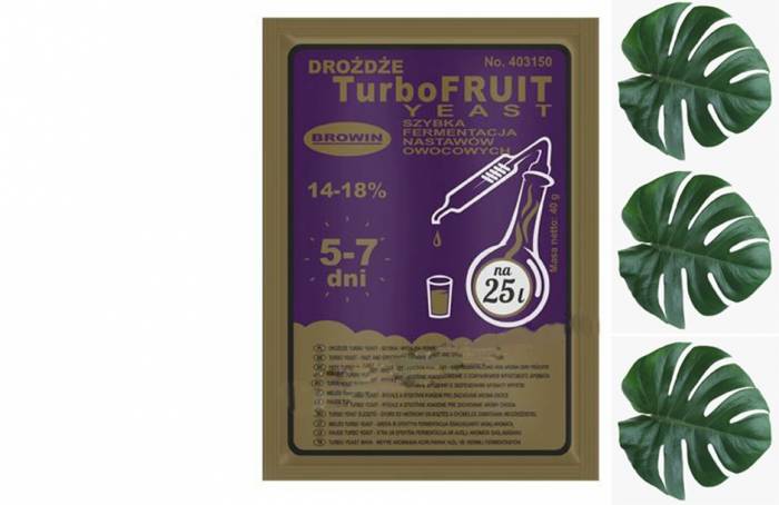 Спиртовые дрожжи TurboFruit 40 грамм Даброва