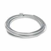 Flat Embossed Aluminium Wire  из алюминия, анодированная  100 гр, 8 м x 1 мм   серебряная  