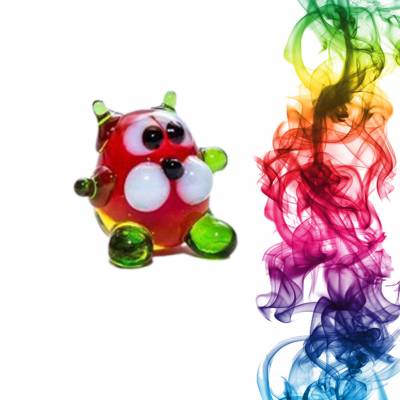 Сувенир из стекла Котик Йичин