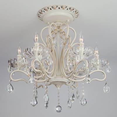 Купить Люстра с хрусталем Eurosvet Etna 12205/6 белый Strotskis  Шемеш