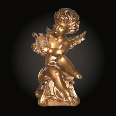 Фигура декоративная Ангелы бронзовые 340 мм