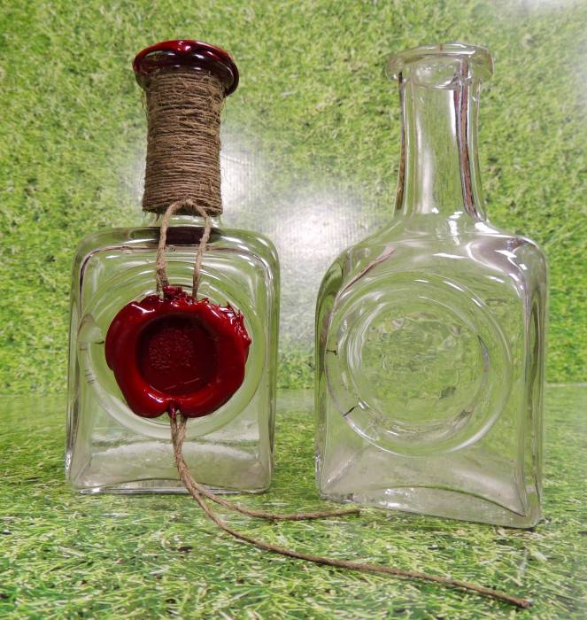 Бутылка для ресторана красивая с сургучным оттиском Емае 500 мл  2 2 2