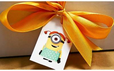 Бирка для декорирования Мультяшная с миньоном