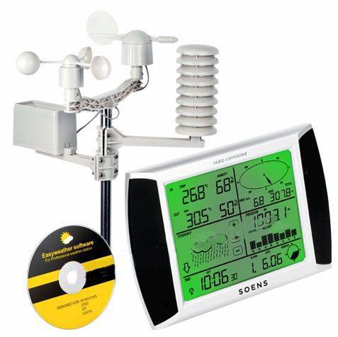 Беспроводная метеостанция SOENS сенсорный индикатор Цехоцинек