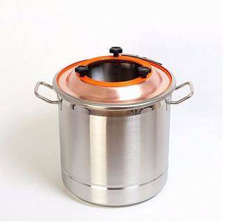 Универсальный перегонный куб 13 л с медной крышкой Ширази