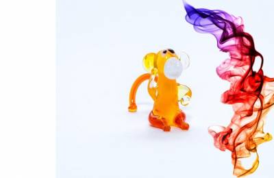 Сувенир из стекла Обезьянка Кунзак