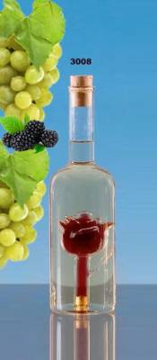 Бутилка з трояндою