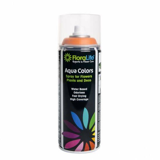 Купити Купити Floralife Aqua Color Spray 400ml Широкая площадь покрытия ,практически без запаха.Для работы с цветами и растениями ярко-желтый в Україні в Україні