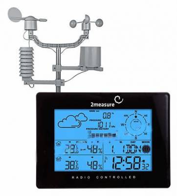 Беспроводная метеостанция RCC барометр гигрометр и термометр с голубой подсветкой Цешин