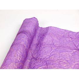Бумага брижованная с напылением фиолетовая
