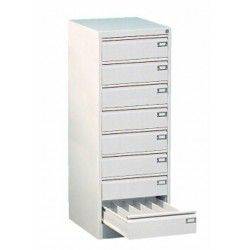 Картотечный шкаф металлический на восемь ящиков Симон