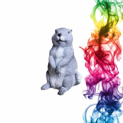 Садовая фигура купить лемминг высота 21 см апельсин