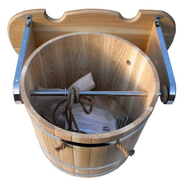 Ведро-водопад для бани 25 литров эконом Ива