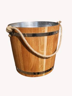 Ведро 12 литров с металлической вставкой Лавр