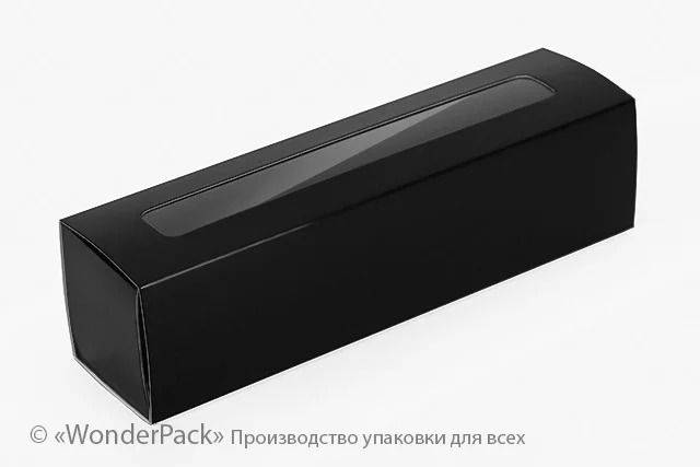 Купити Купити Коробка Мacaron черная с окном Батанта в Україні в Україні