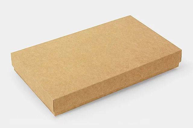 Коробка презент крафт Большой Известняковый