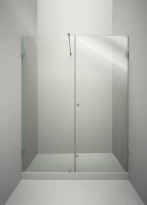Купить перегородку душевую из стекла 2000x1200 с монтажом Абунданция