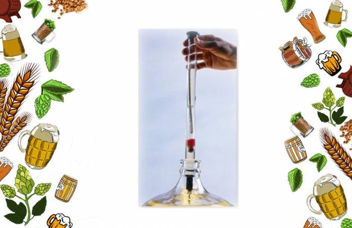 Пипетка для отбора проб вина пива Гофр