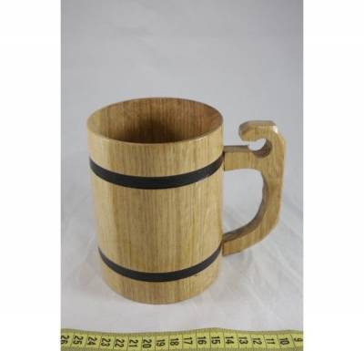 Сувенирный пивной бокал из дуба 500 мл Синевирское