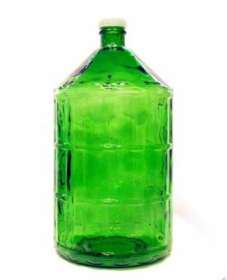 Зелёный бутыль для хранения и брожения вина 22 л. Поставки крупным оптом. 1 2