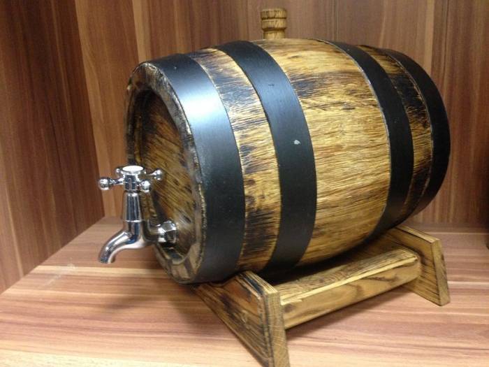 Бочка дубовая под старину с краником 5 литров Дзержинск