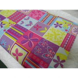 Мелованная бумага Цветы и бабочки