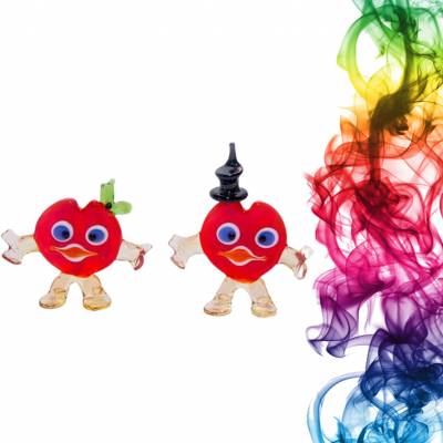 Фигурка из стекла Сердца Бире